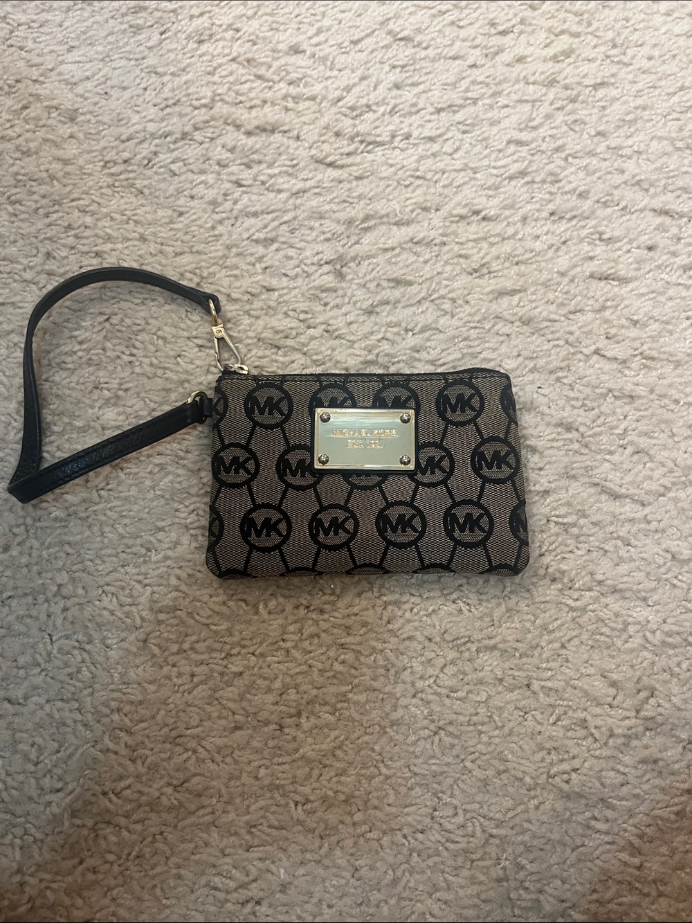 Michael Kors Black Logo Wristlet
